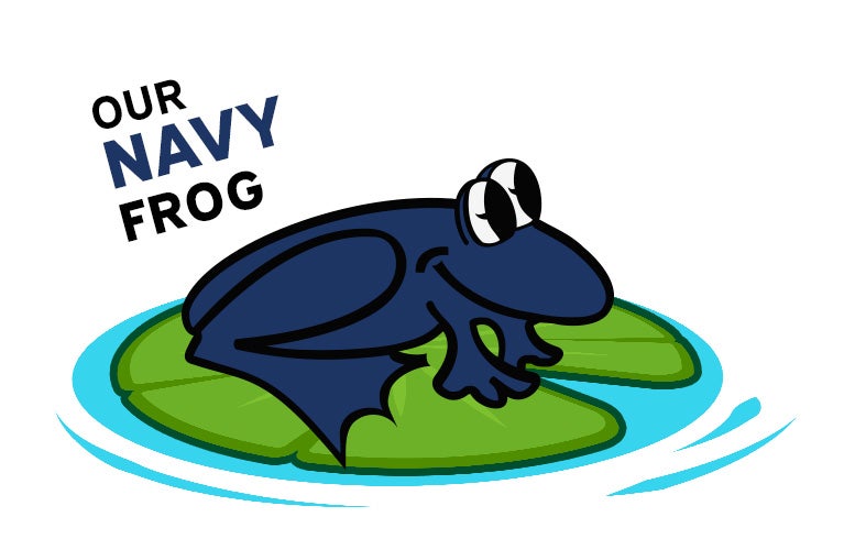 NAVY BLUE PRESTON FROG